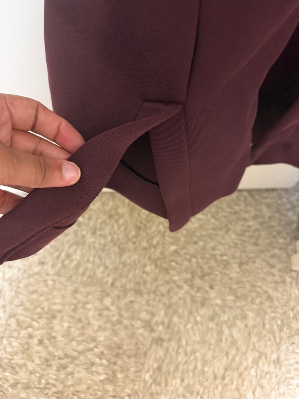 Nike Women's Burgundy Full-Zip Jumpsuit - Picture 7 of 8